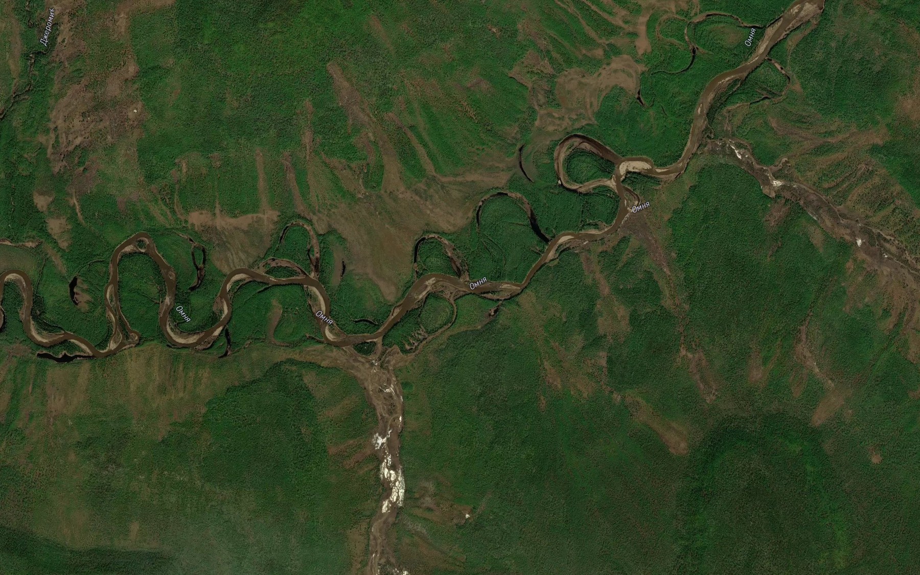 Satellite map of the Dagyl