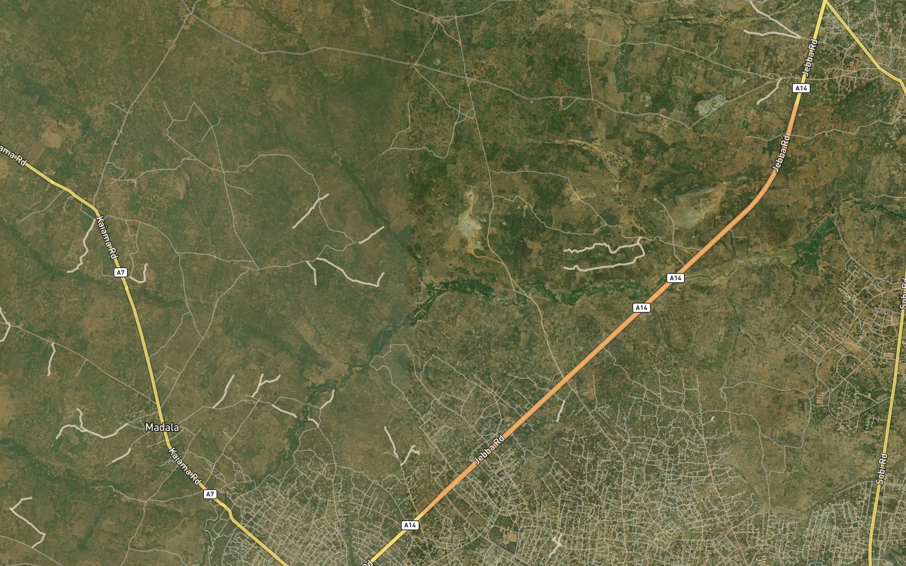 Satellite map of the RiverWonpari