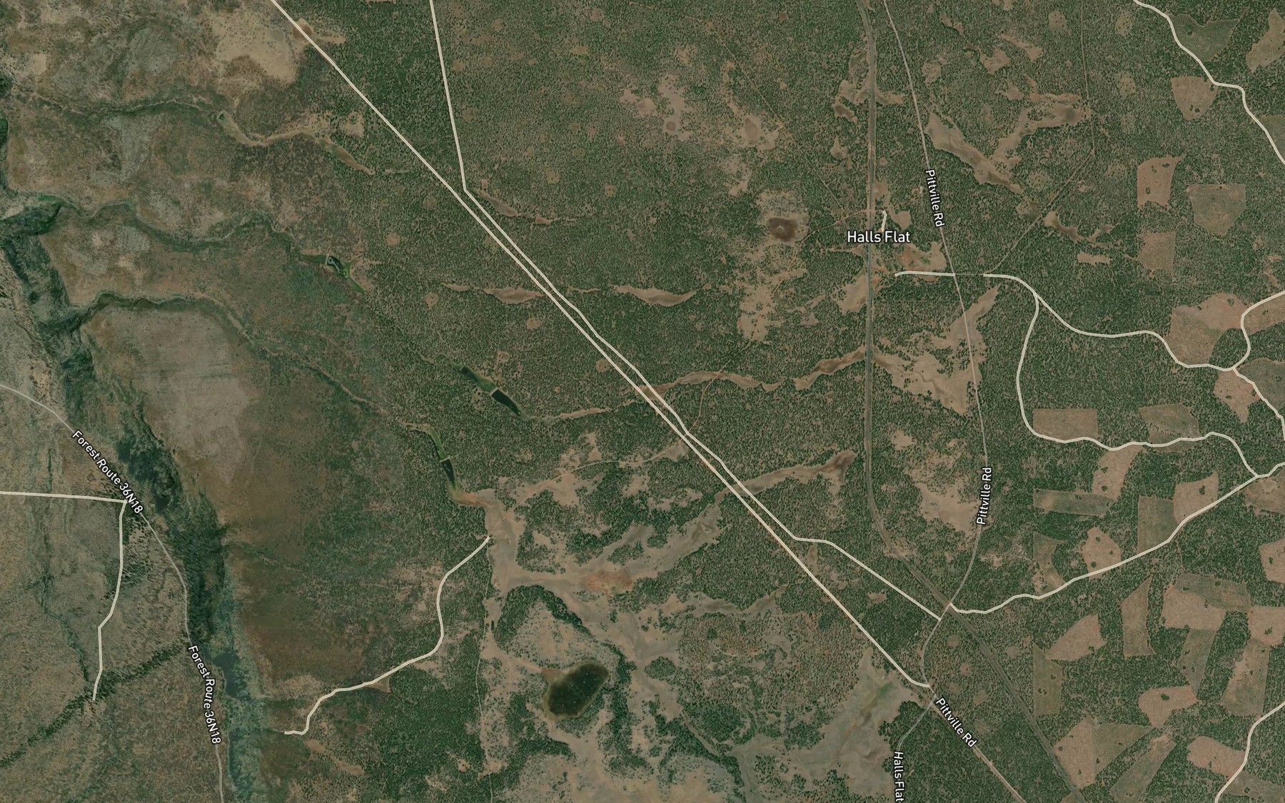 Satellite map of the Butler Spring
