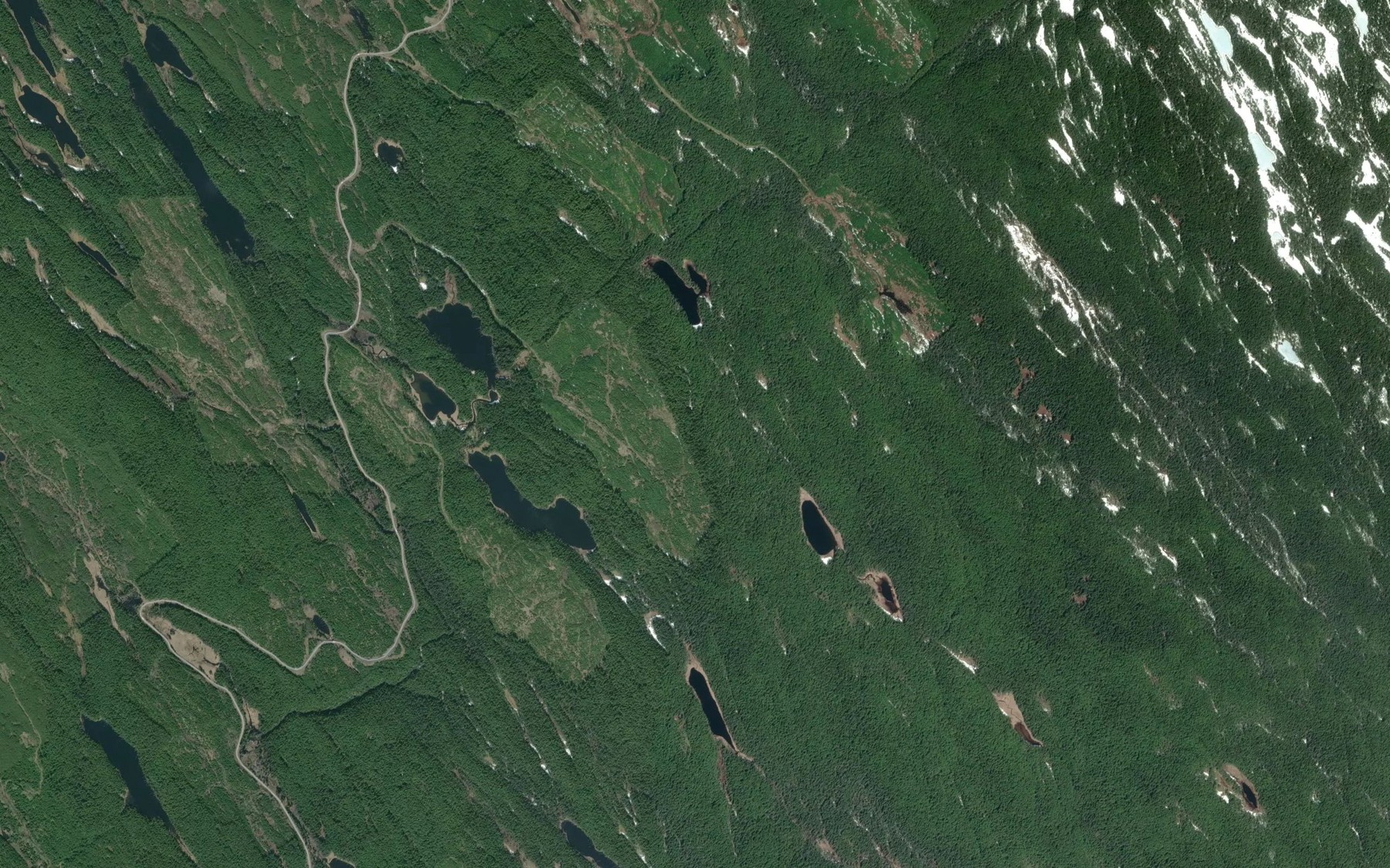 Satellite map of the Axnegrelga Creek