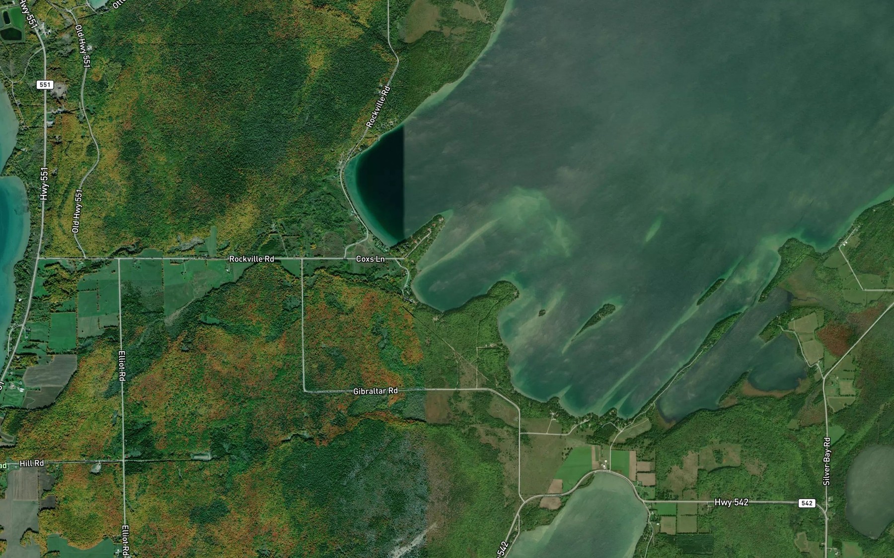 Satellite map of the Gibraltar Bay