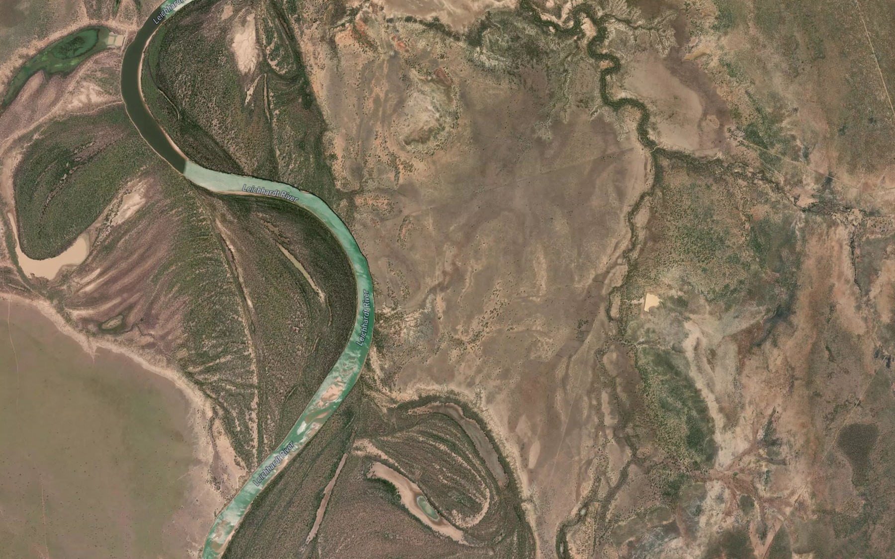 Satellite map of the Horseshoe Bend
