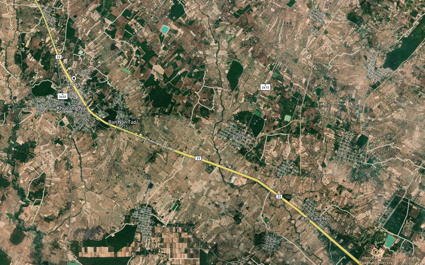 Satellite map of the Khlong I Pan