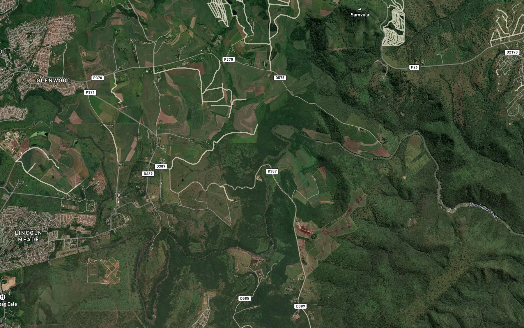 Satellite map of the Kayeni