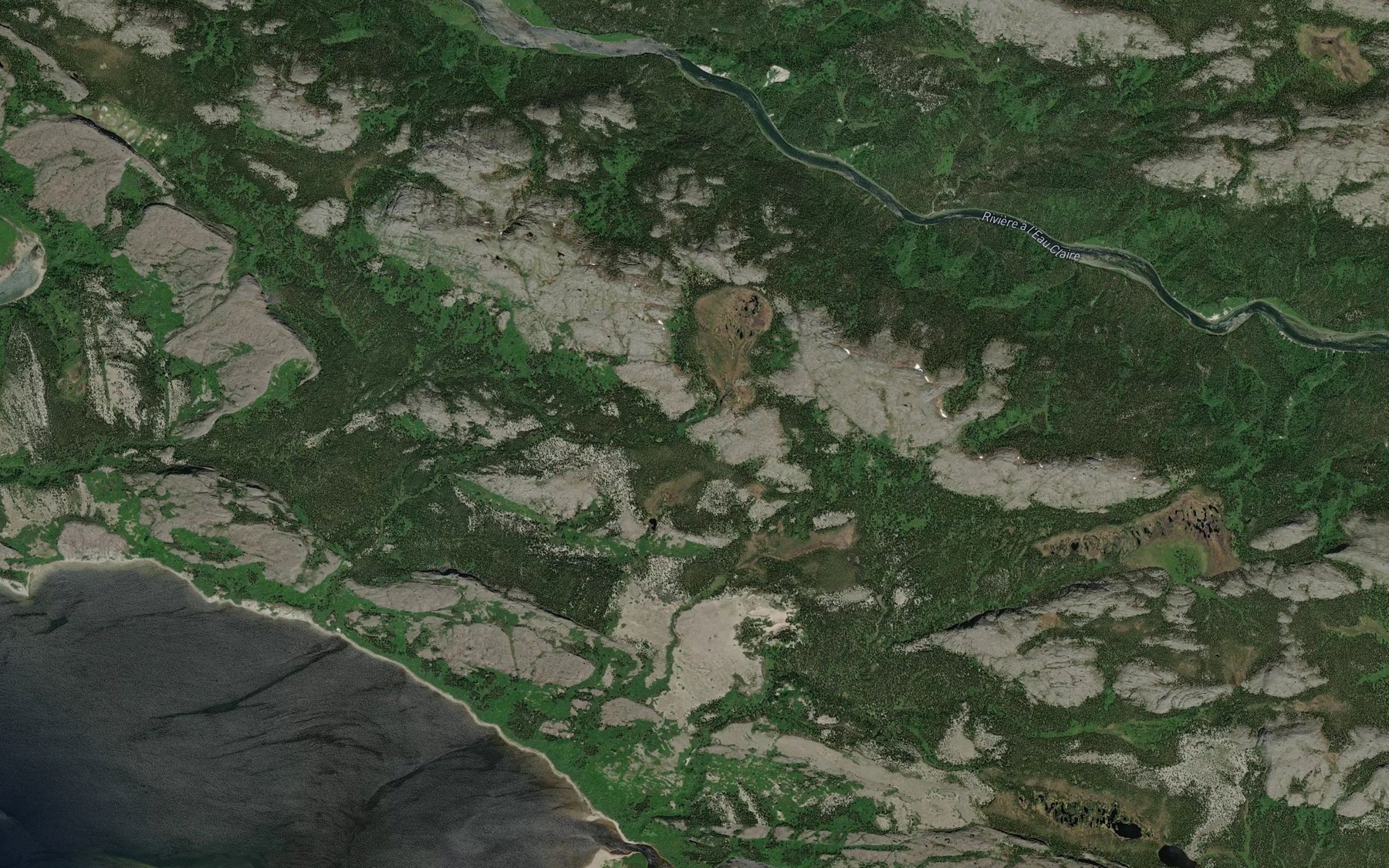 Satellite map of the Riviere De Troyes