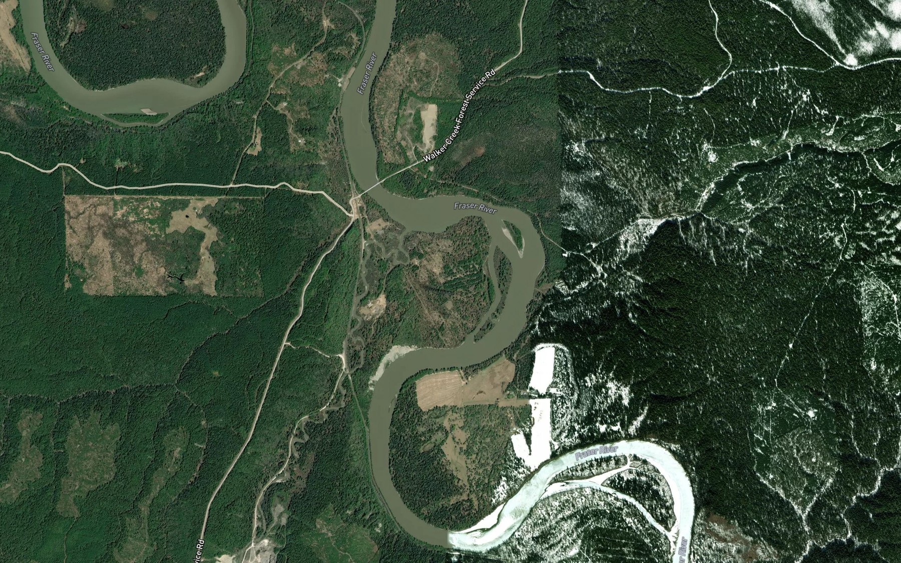 Satellite map of the Ptarmigan Creek