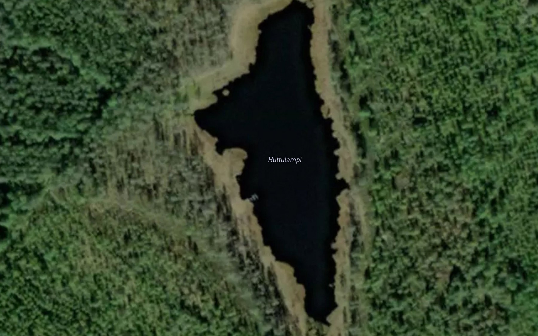 Satellite map of the Huttulampi