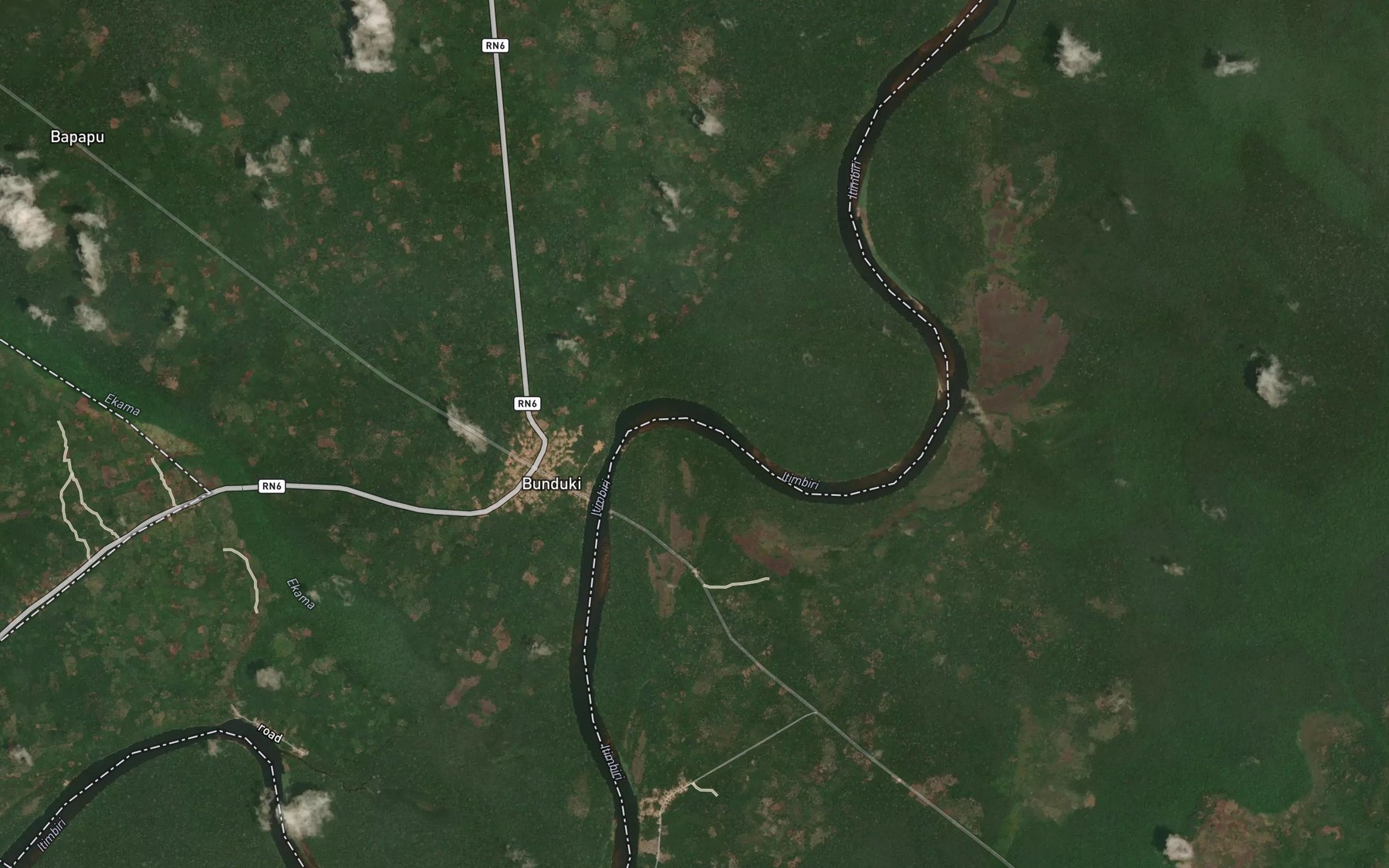 Satellite map of the Liamba