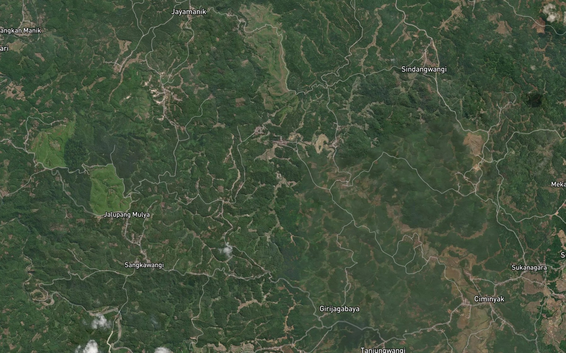 Satellite map of the Ci Kondang