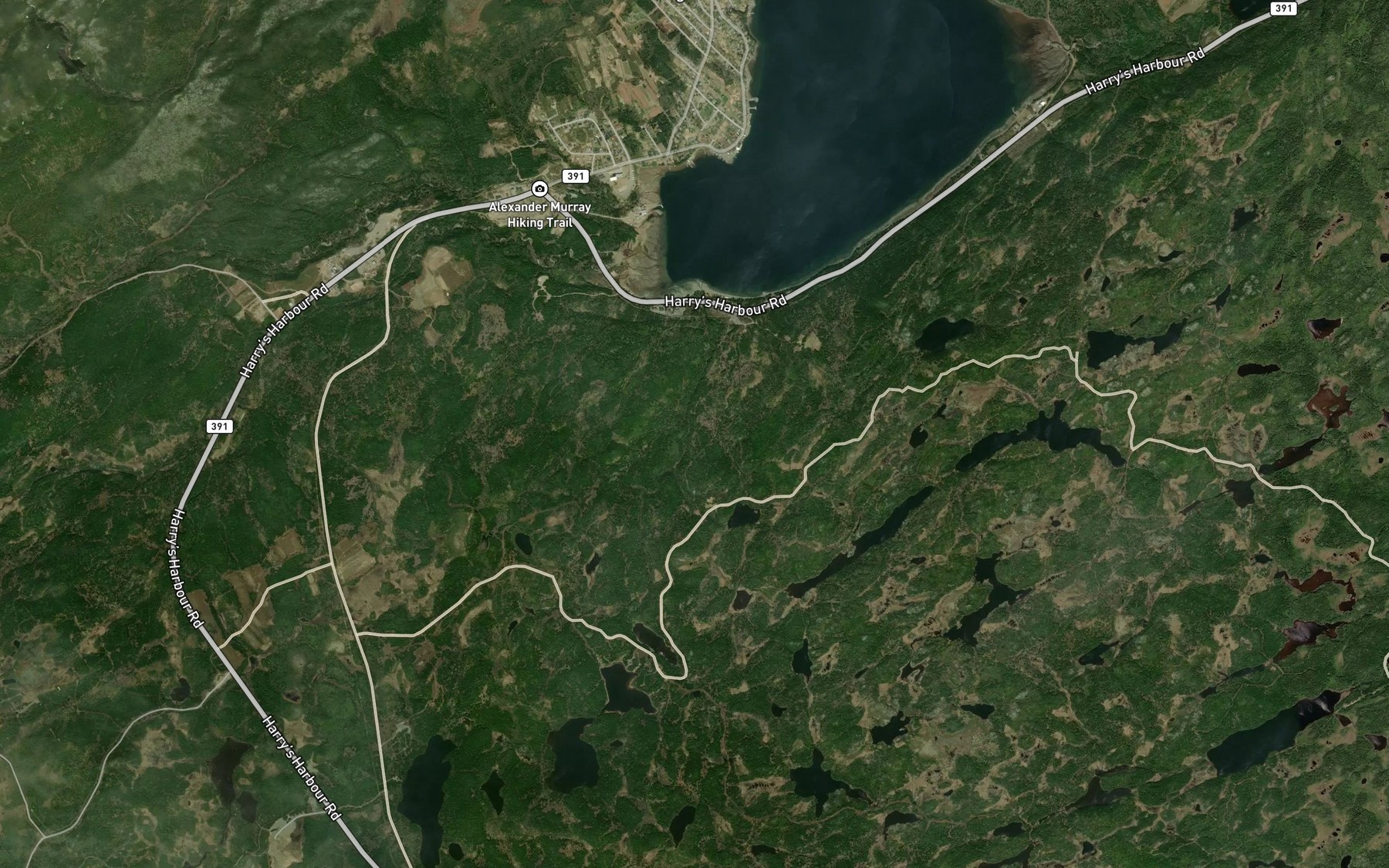 Satellite map of the Harry Brook