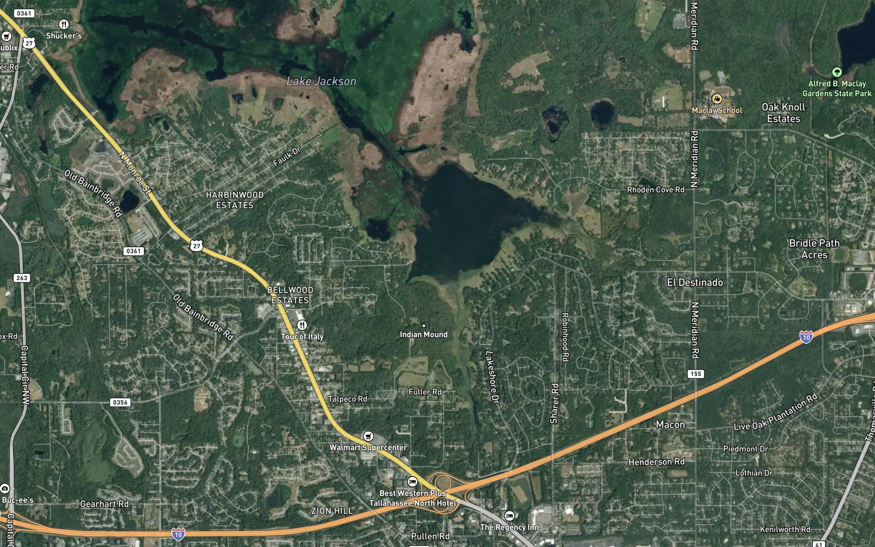 Satellite map of the Spot 6