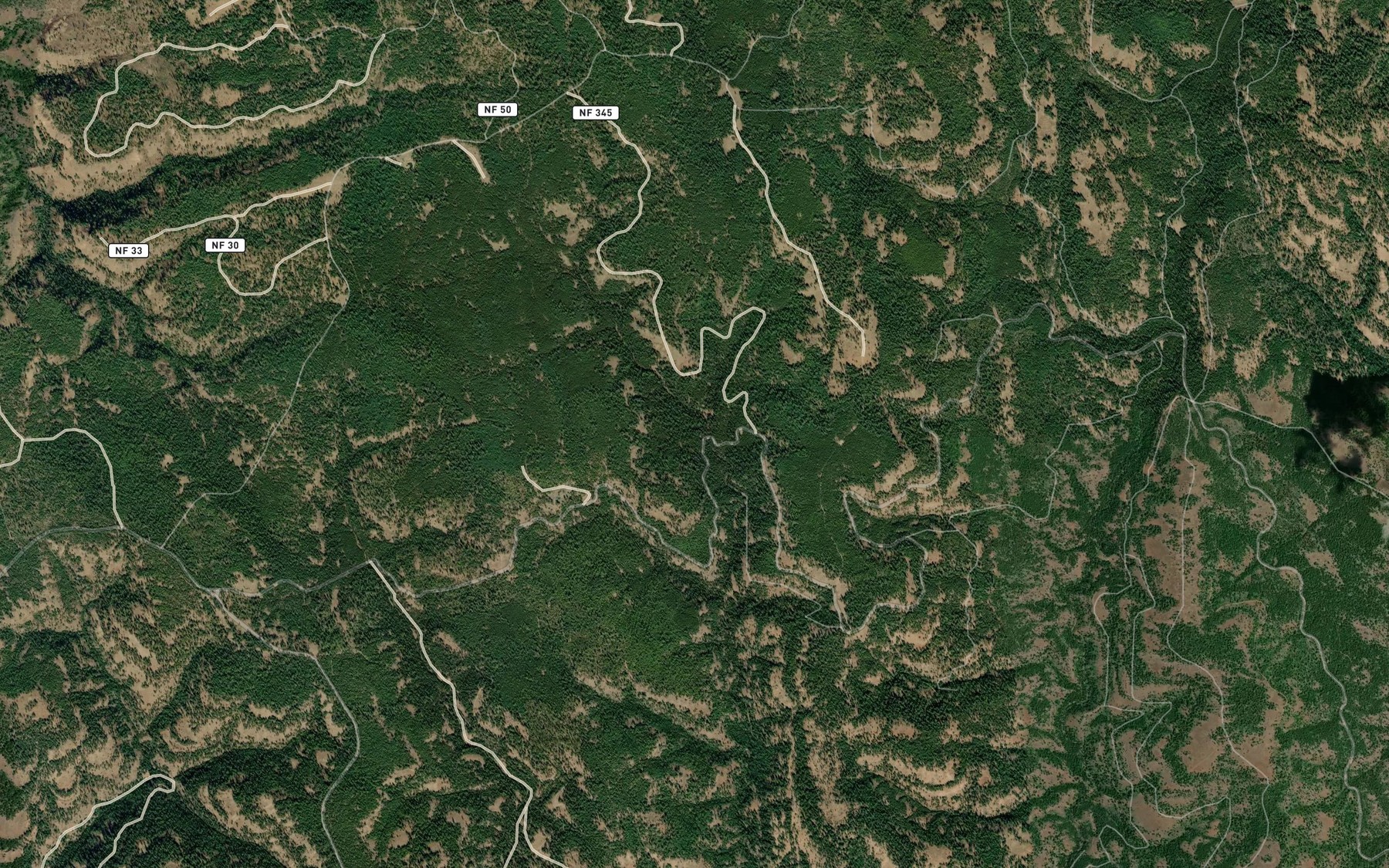 Satellite map of the Antler Spring