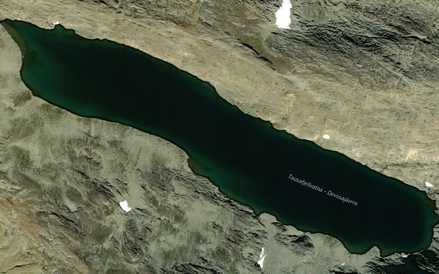 Satellite map of the Tevsajavri