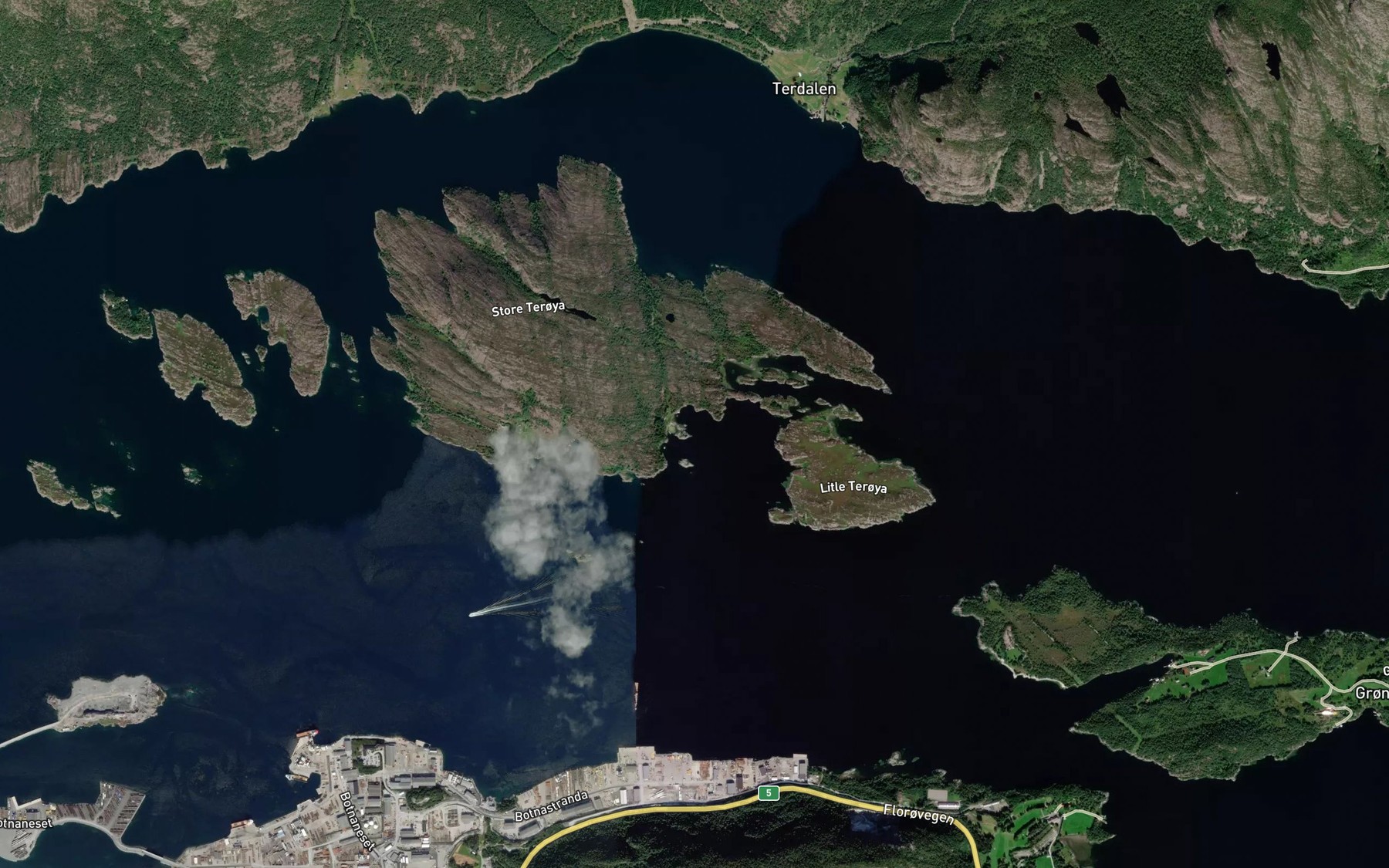 Satellite map of the Gronevika
