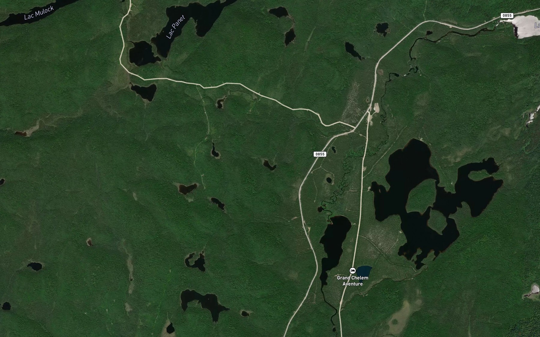 Satellite map of the Lac Assidu