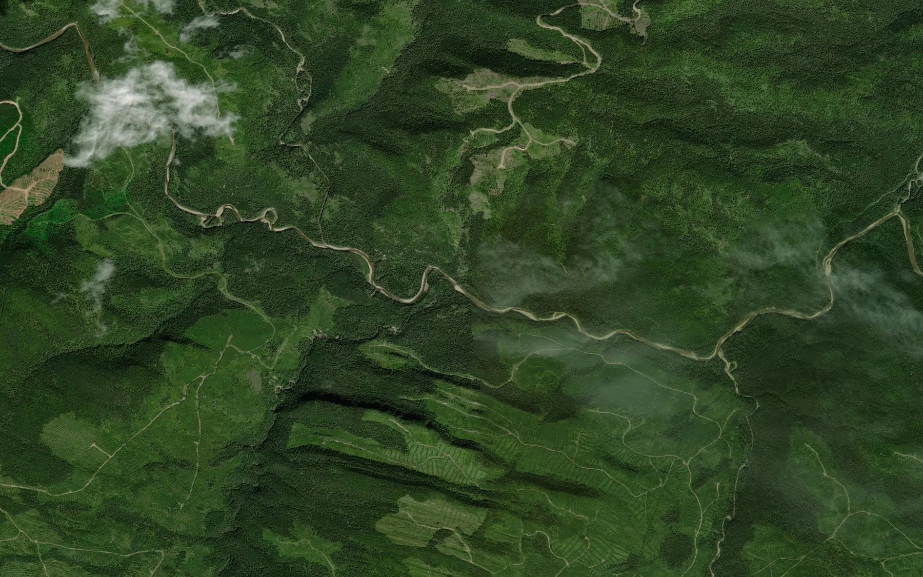 Satellite map of the Ruisseau Logan