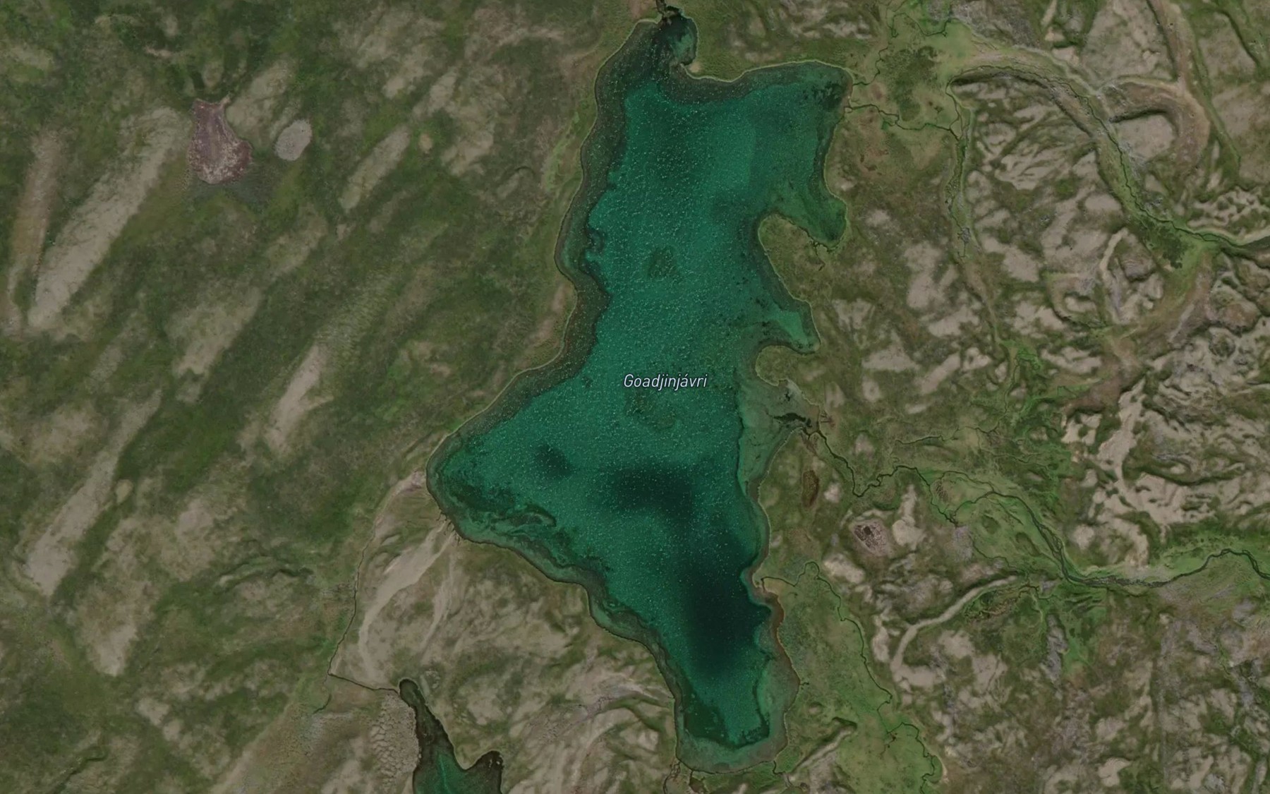 Satellite map of the Goadjinjavri
