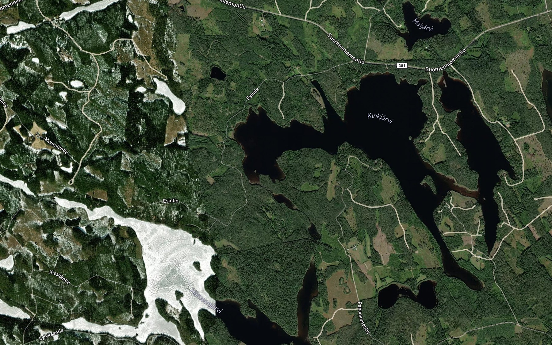 Satellite map of the Majalahti