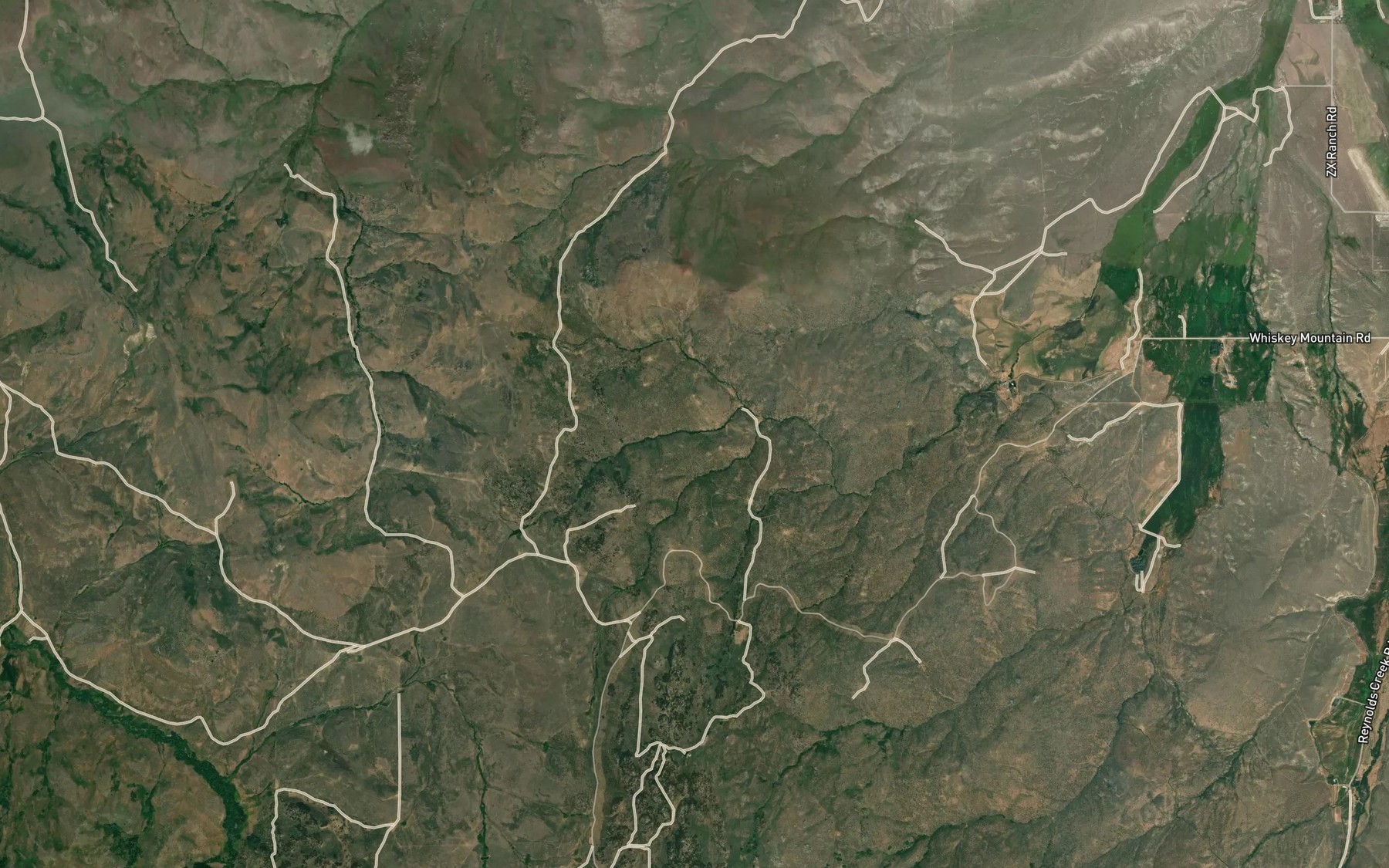 Satellite map of the Stove Spring