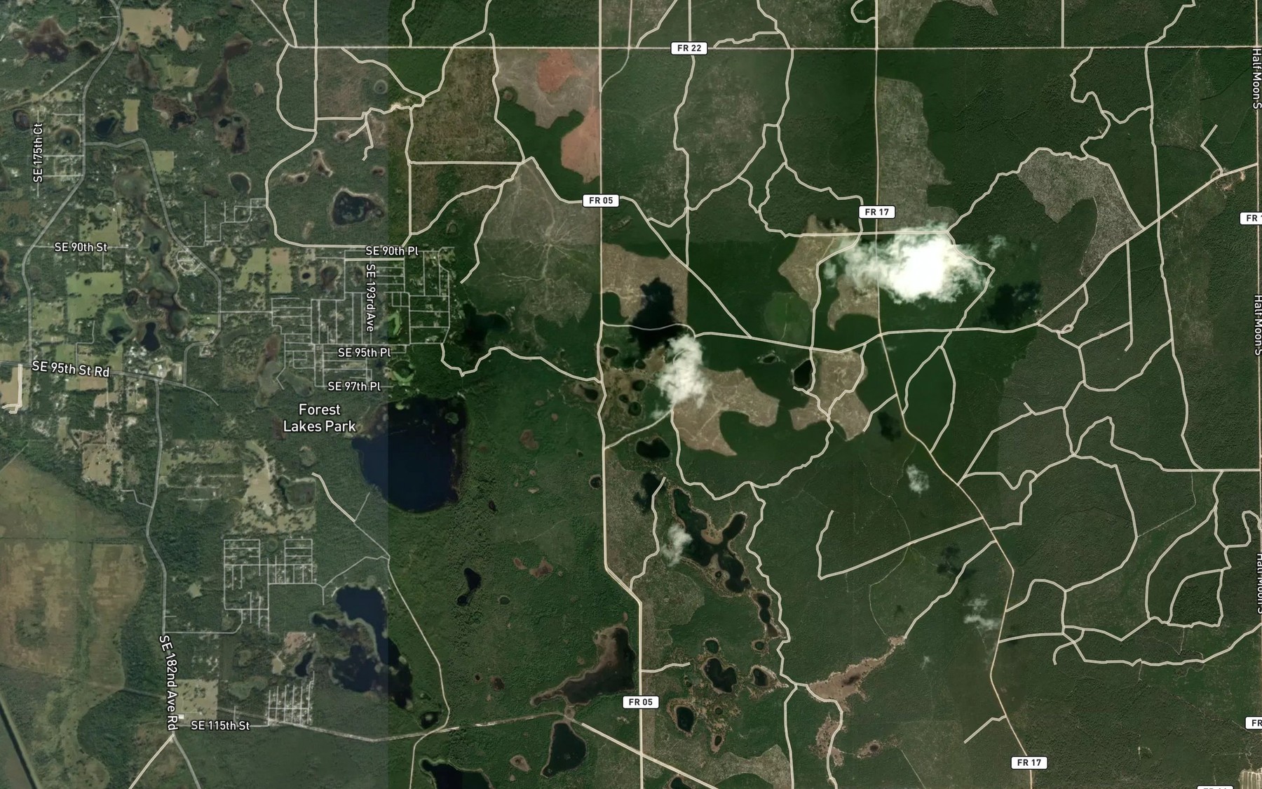 Satellite map of the Big Prairie