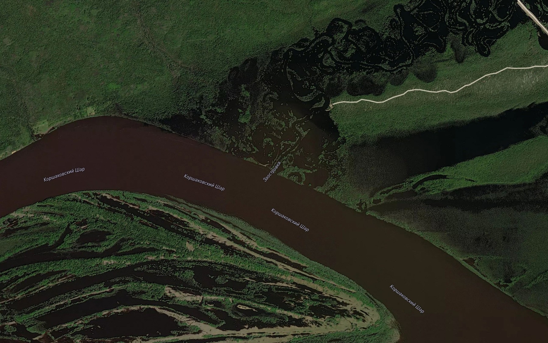 Satellite map of the Zaostrovka