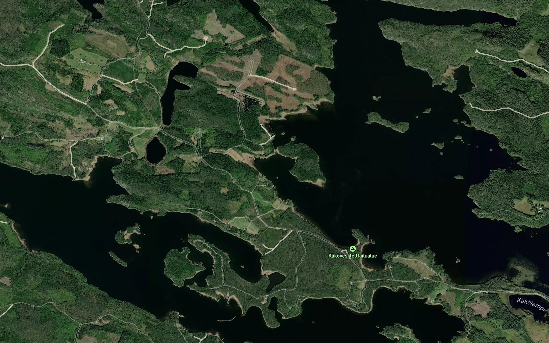 Satellite map of the Laajalahti