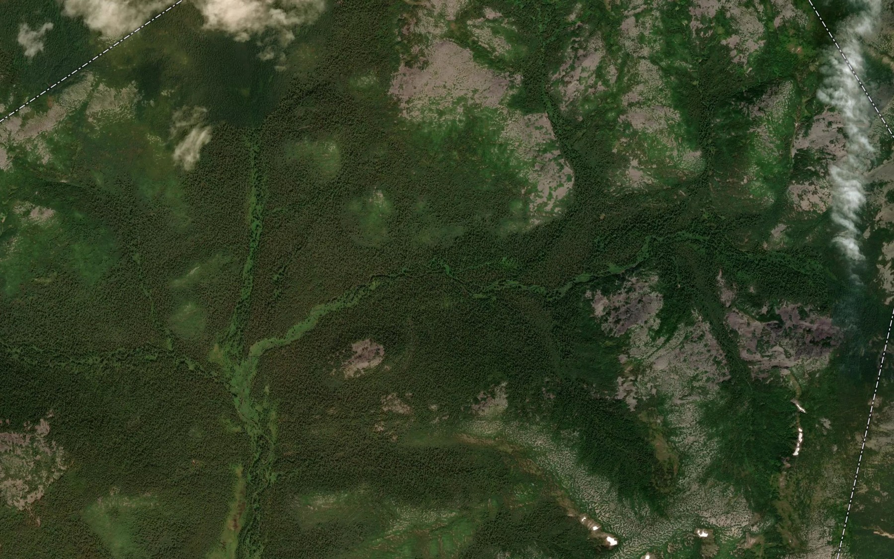 Satellite map of the Talets