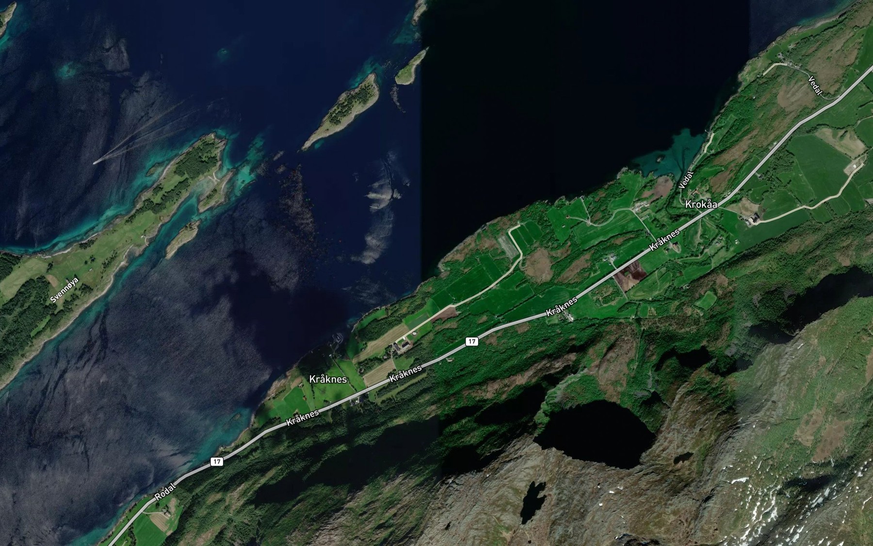 Satellite map of the Finnvika
