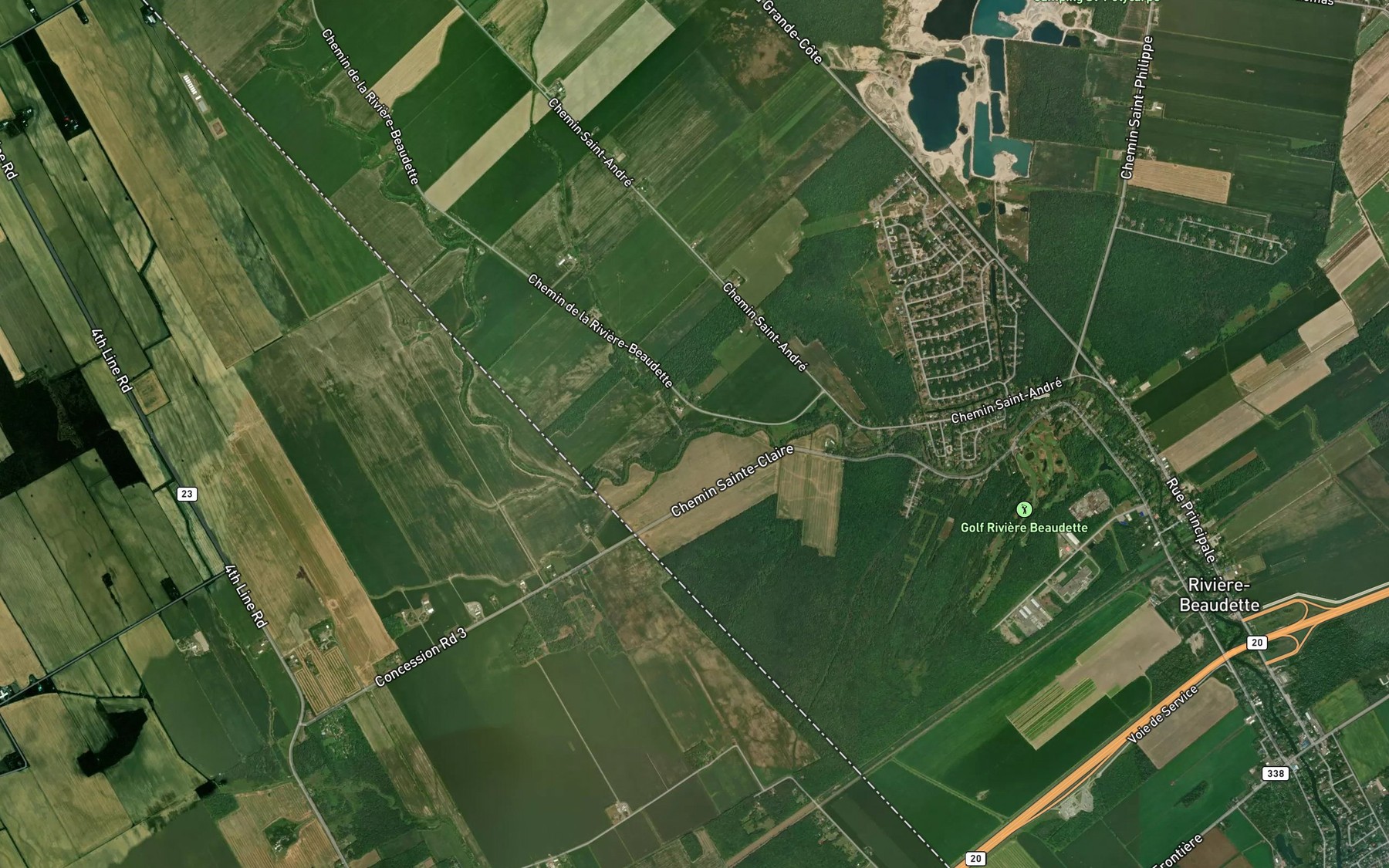 Satellite map of the Le Grand Cours d'Eau