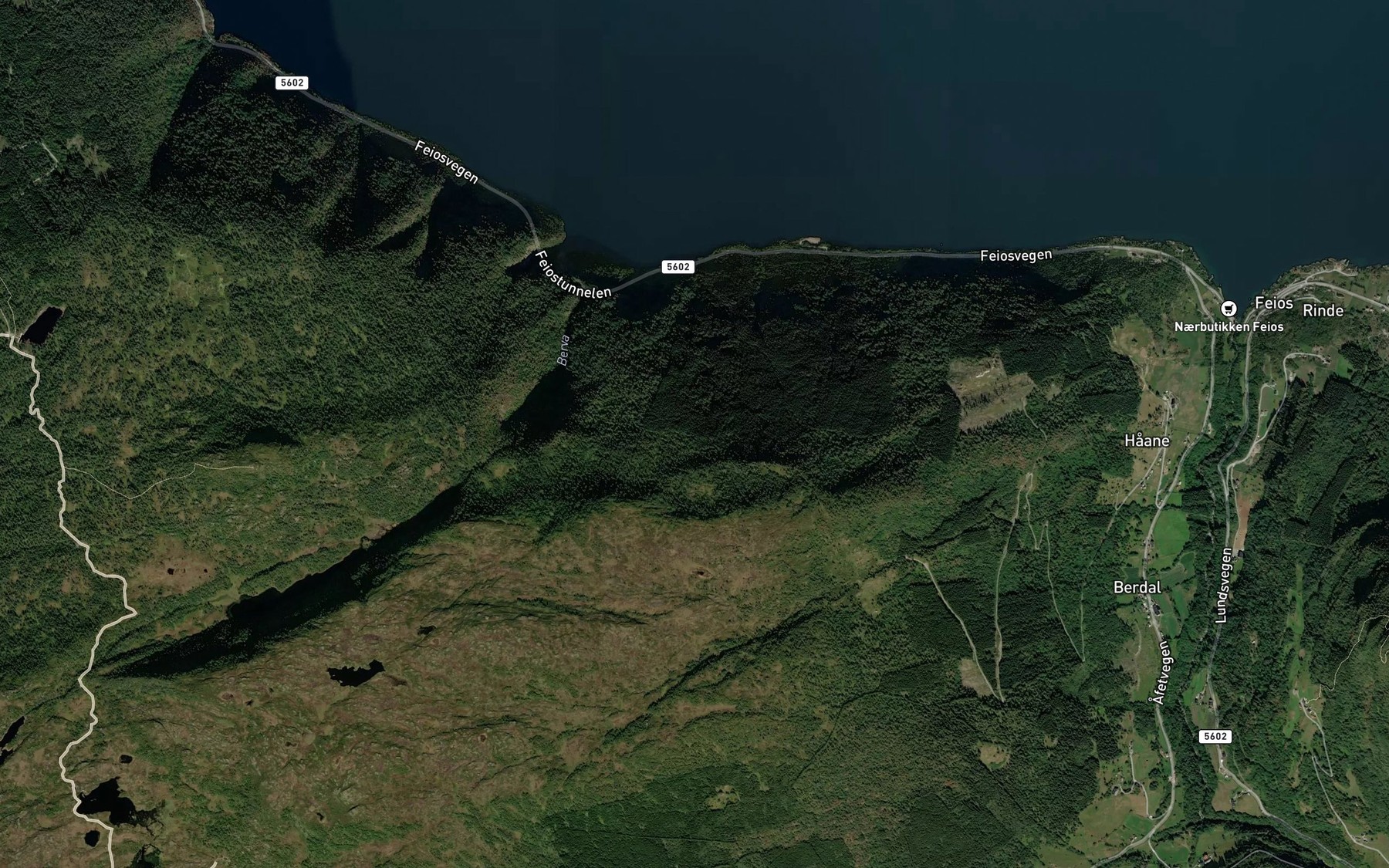Satellite map of the Hundsai