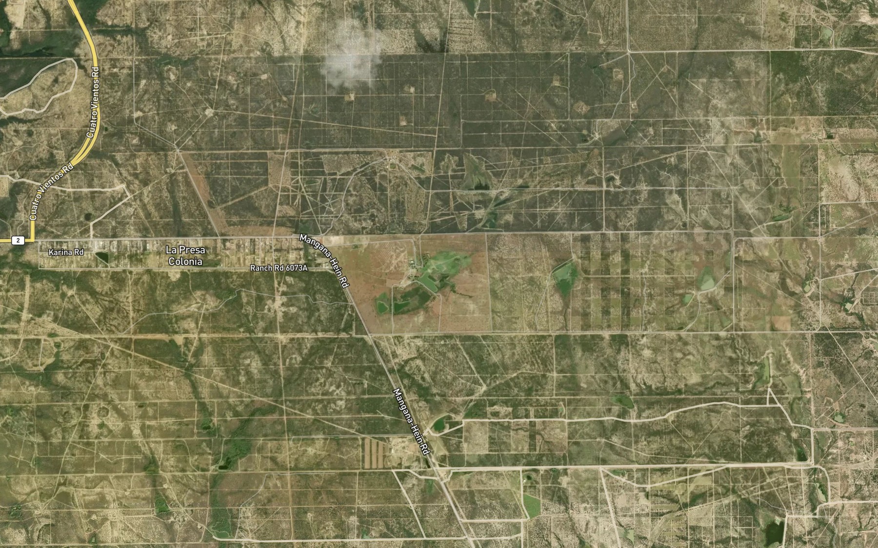 Satellite map of the San Ramon Fish Pond