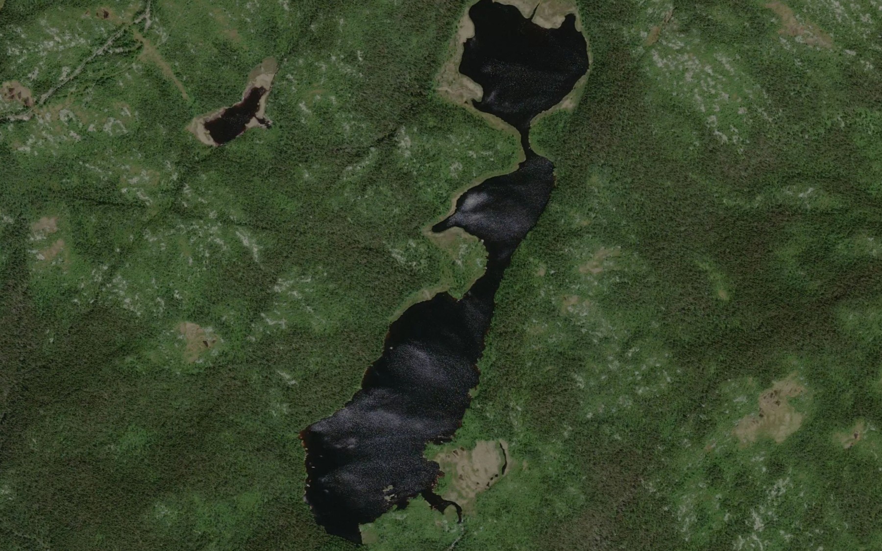 Satellite map of the Lac de la Voix des Eaux