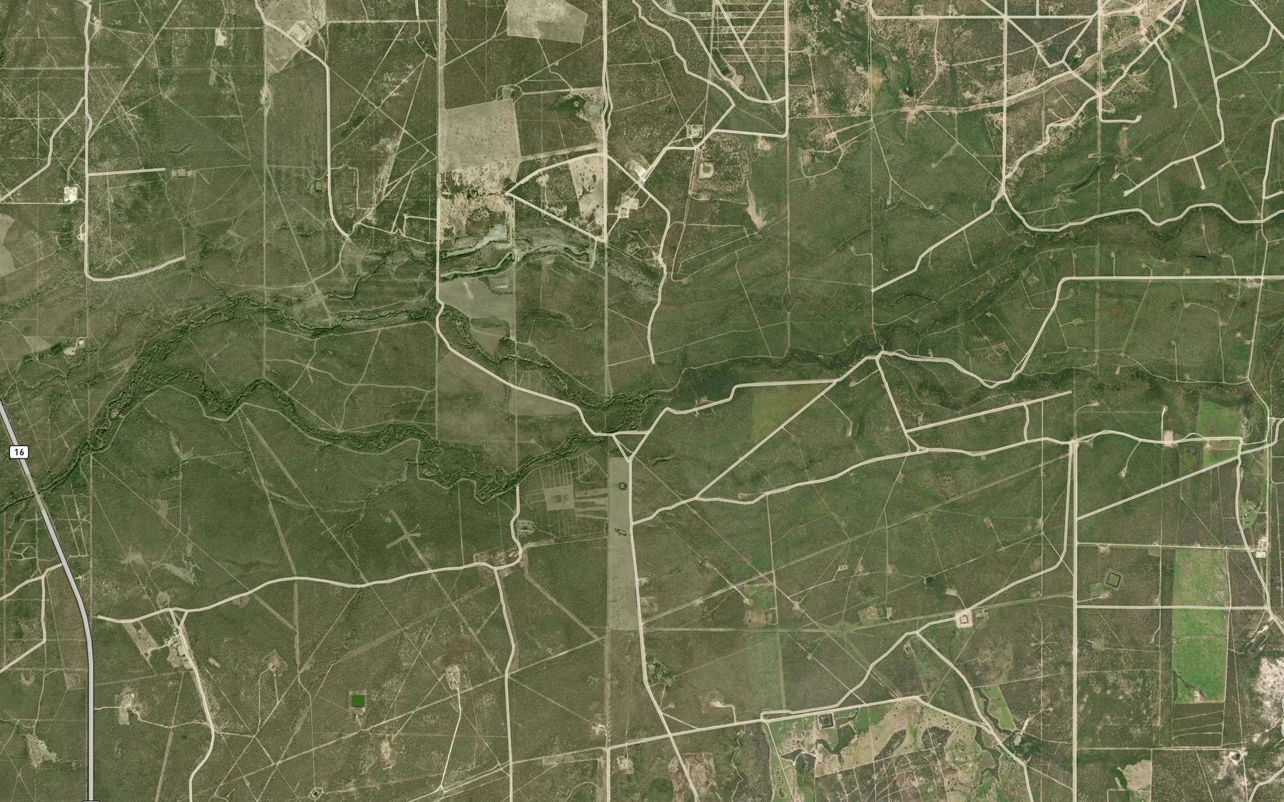 Satellite map of the Old River