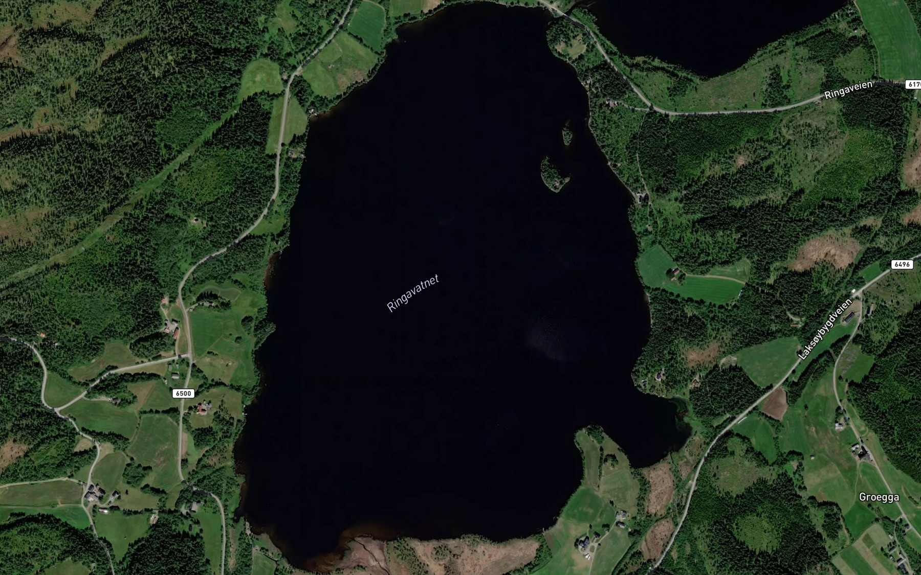 Satellite map of the Ringavatnet