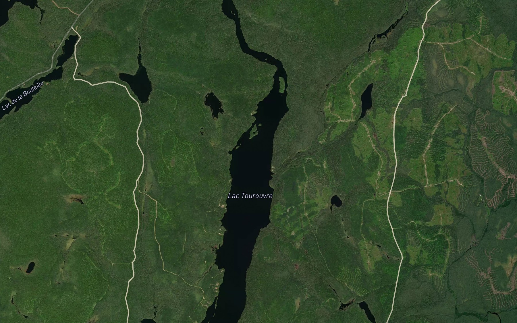 Satellite map of the Ruisseau Rene