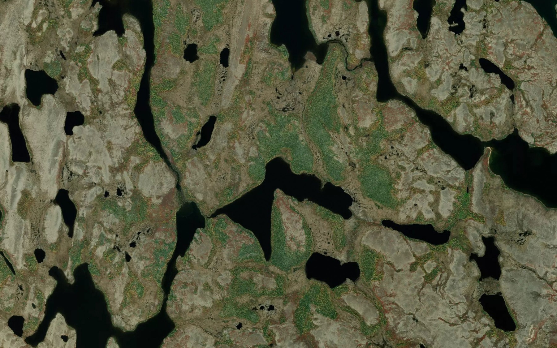 Satellite map of the Hinks Lake