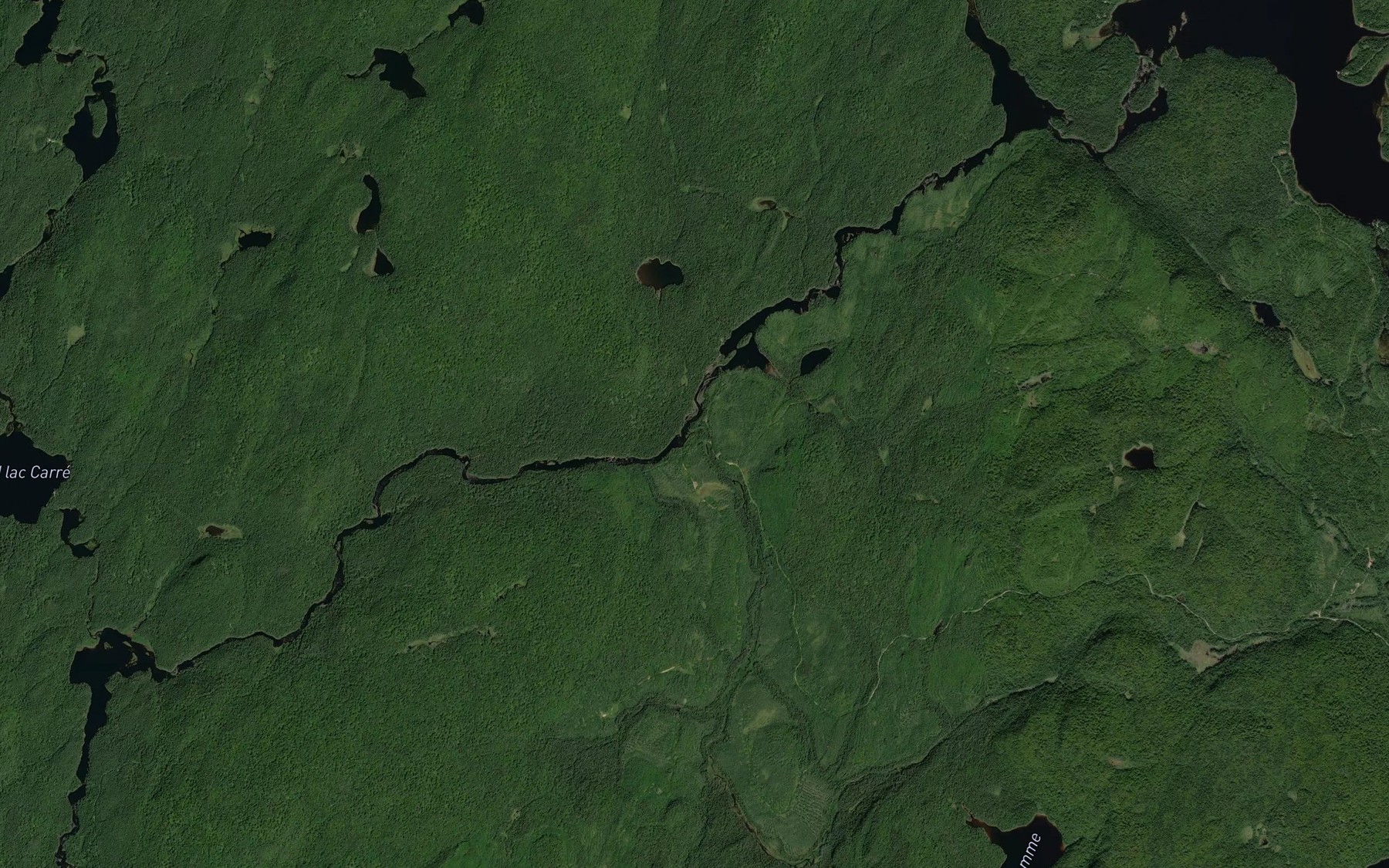 Satellite map of the Ruisseau Bonhomme