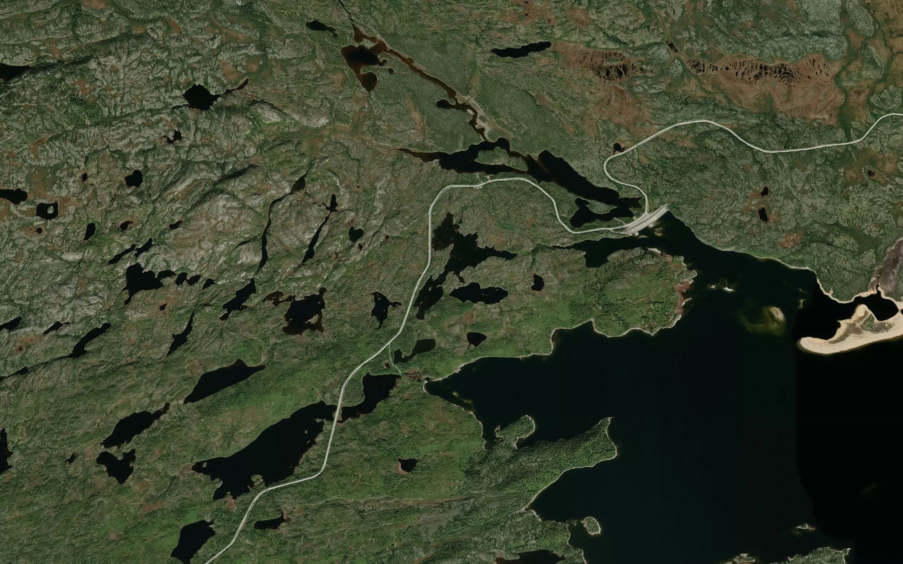 Satellite map of the Lac Pikutaukw