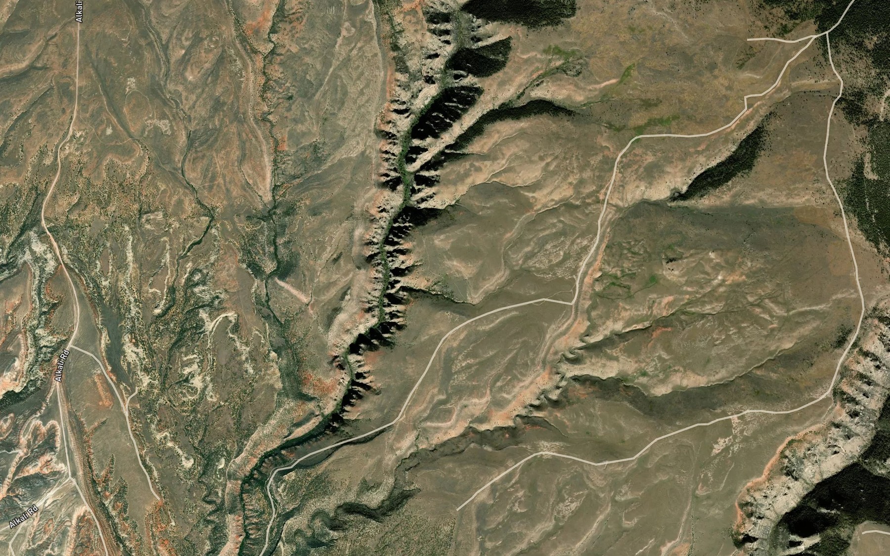 Satellite map of the Prairie Dog Spring