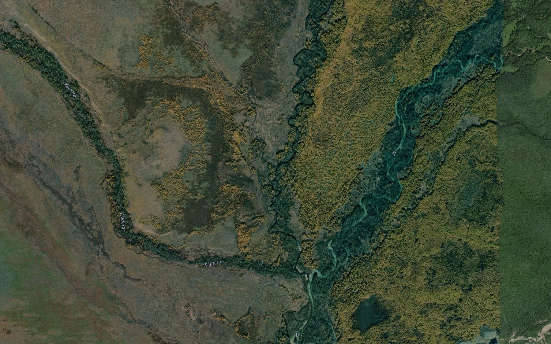 Satellite map of the Chil'ma