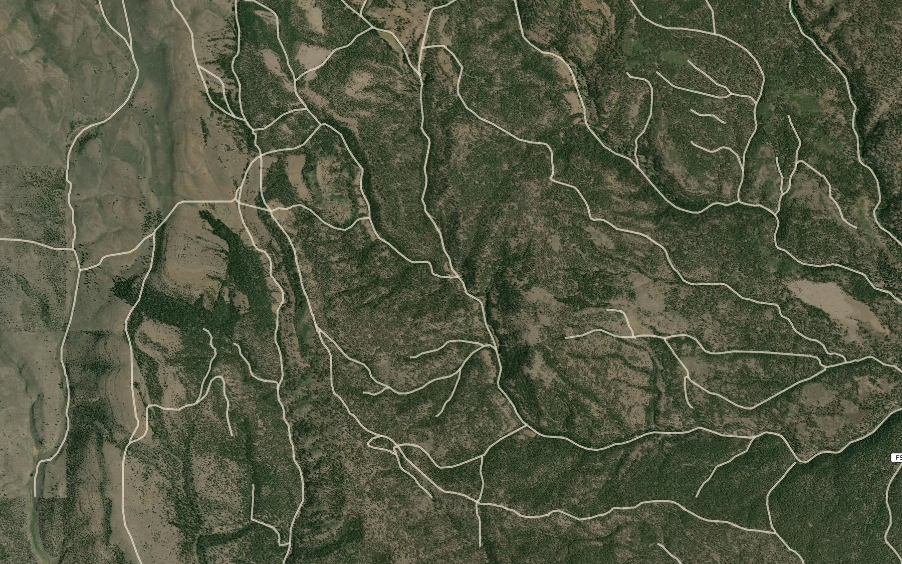 Satellite map of the Sawlog Spring
