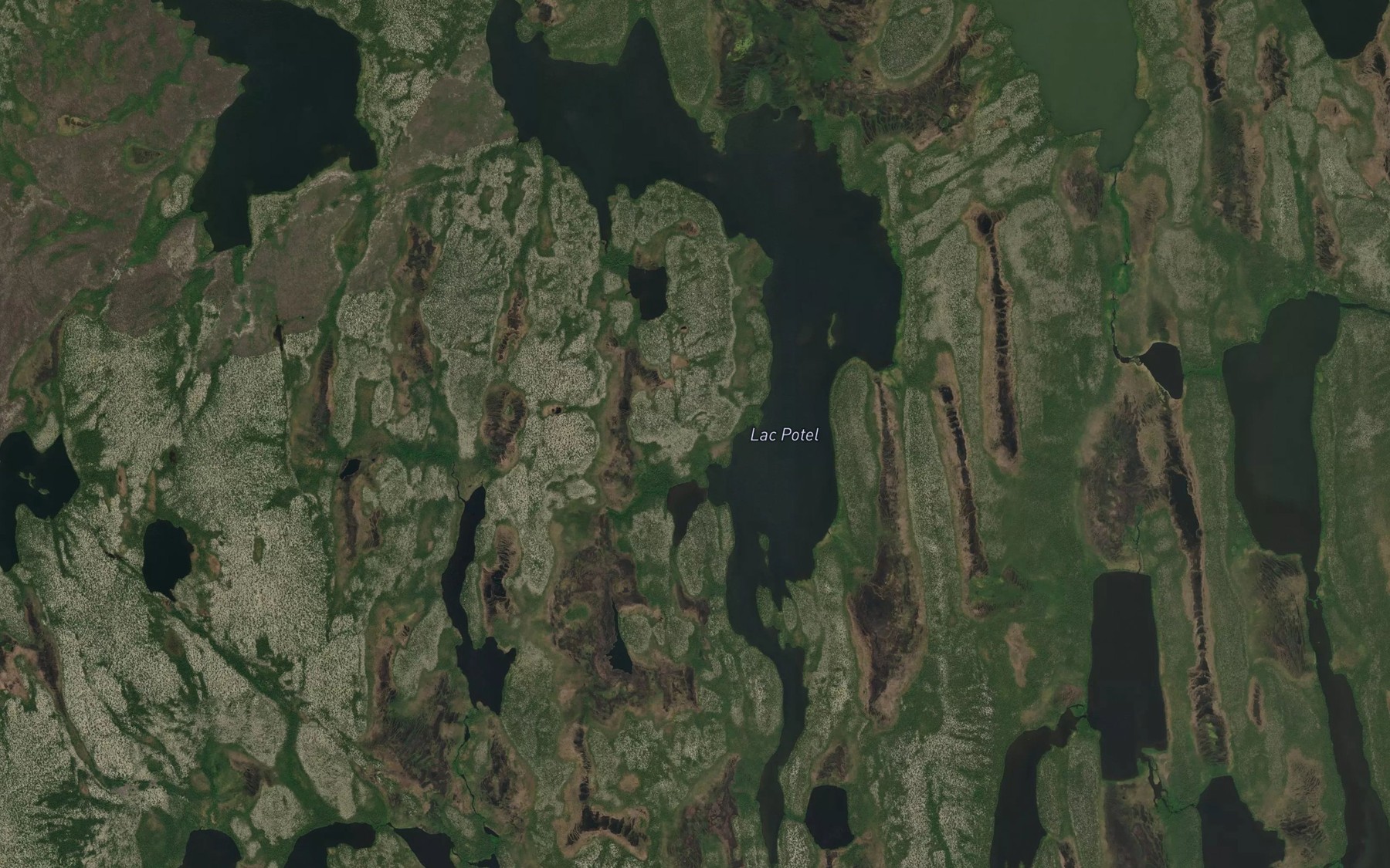 Satellite map of the Lac Potel