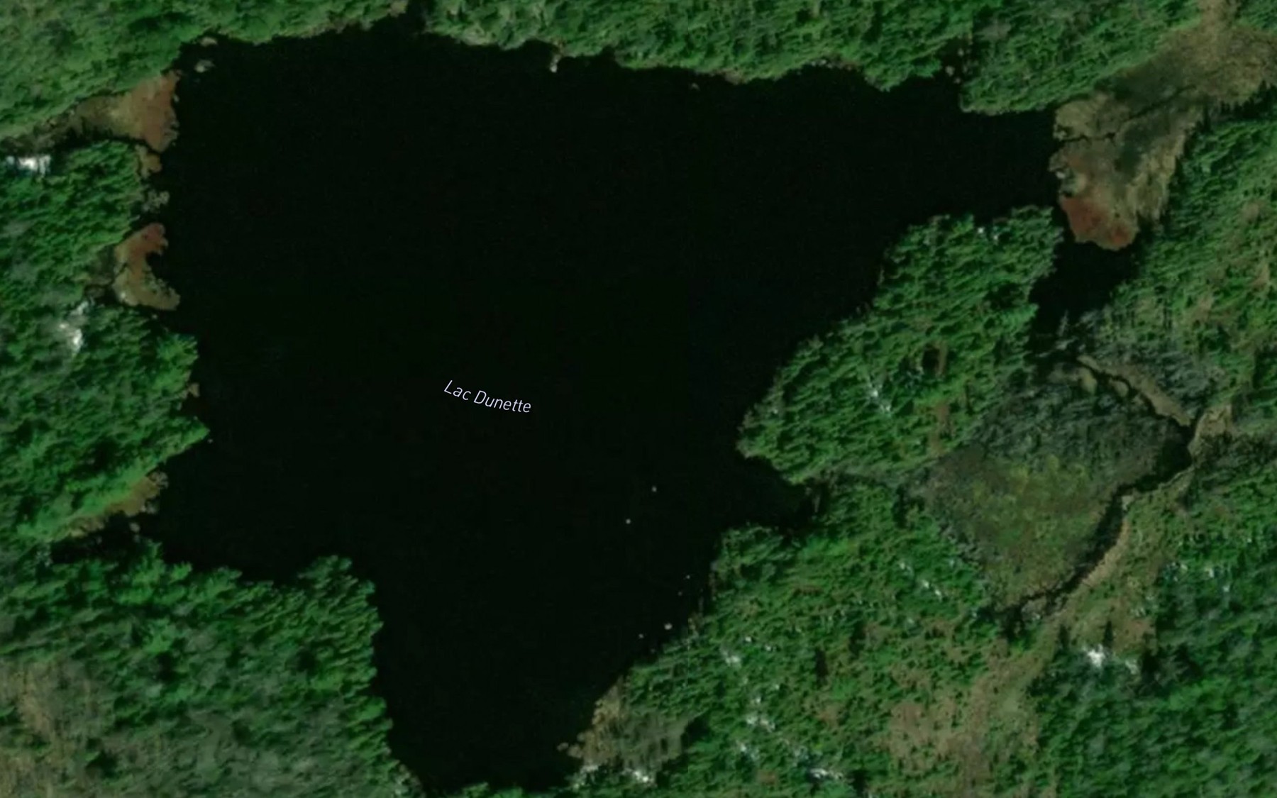 Satellite map of the Lac Dunette