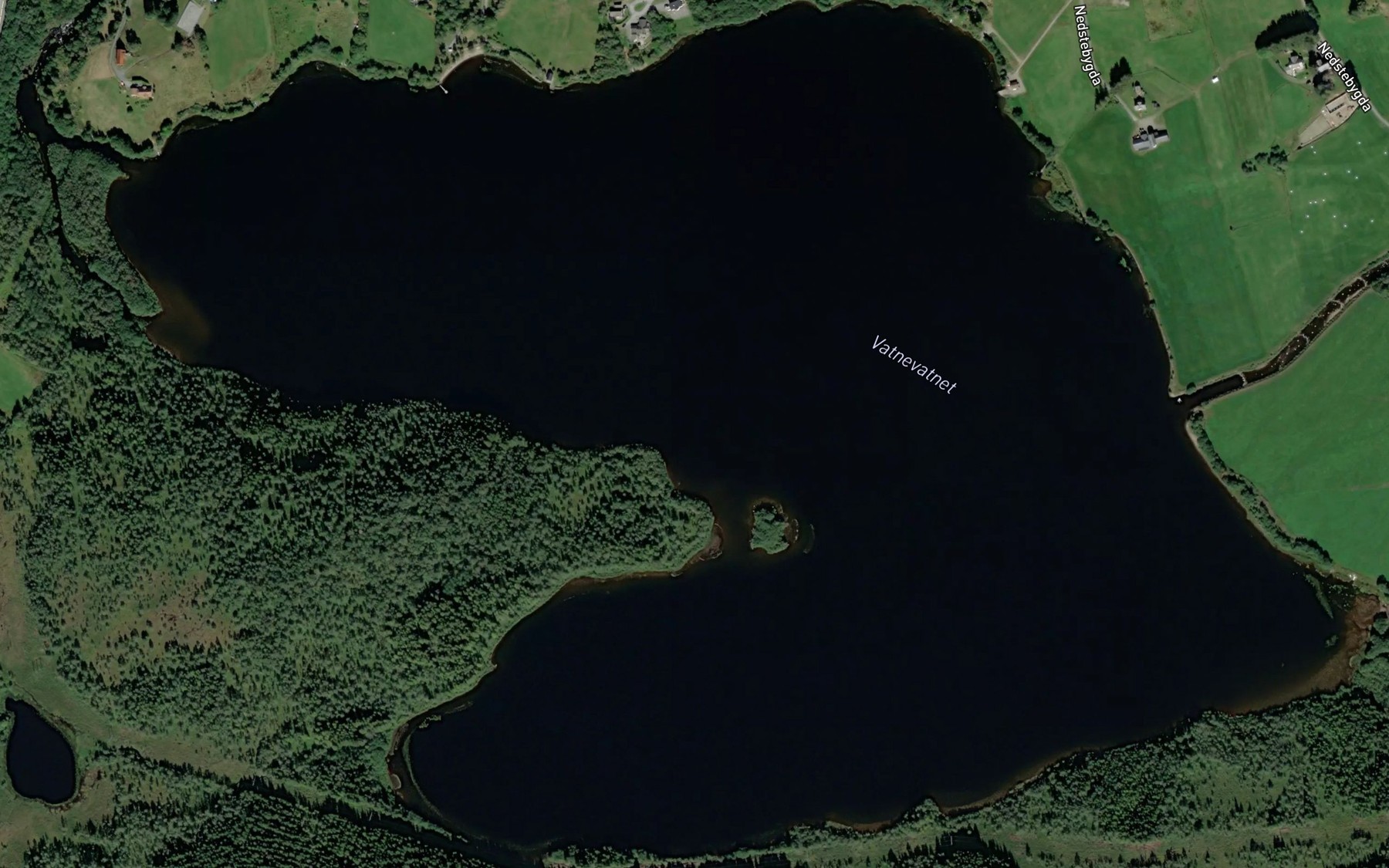 Satellite map of the Vatnevatnet