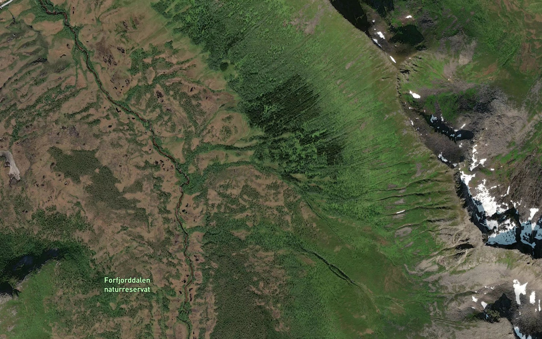 Satellite map of the Finnjonsabekken