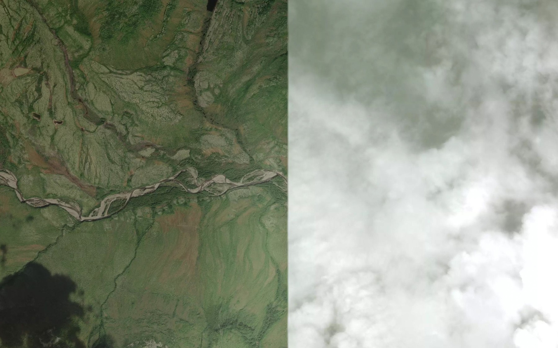 Satellite map of the Agitkan
