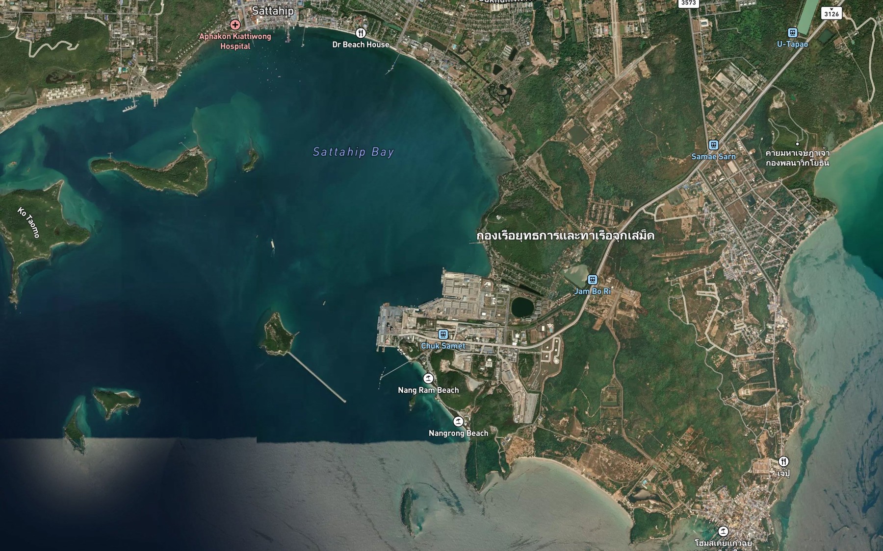 Satellite map of the Ao Chuk Samet