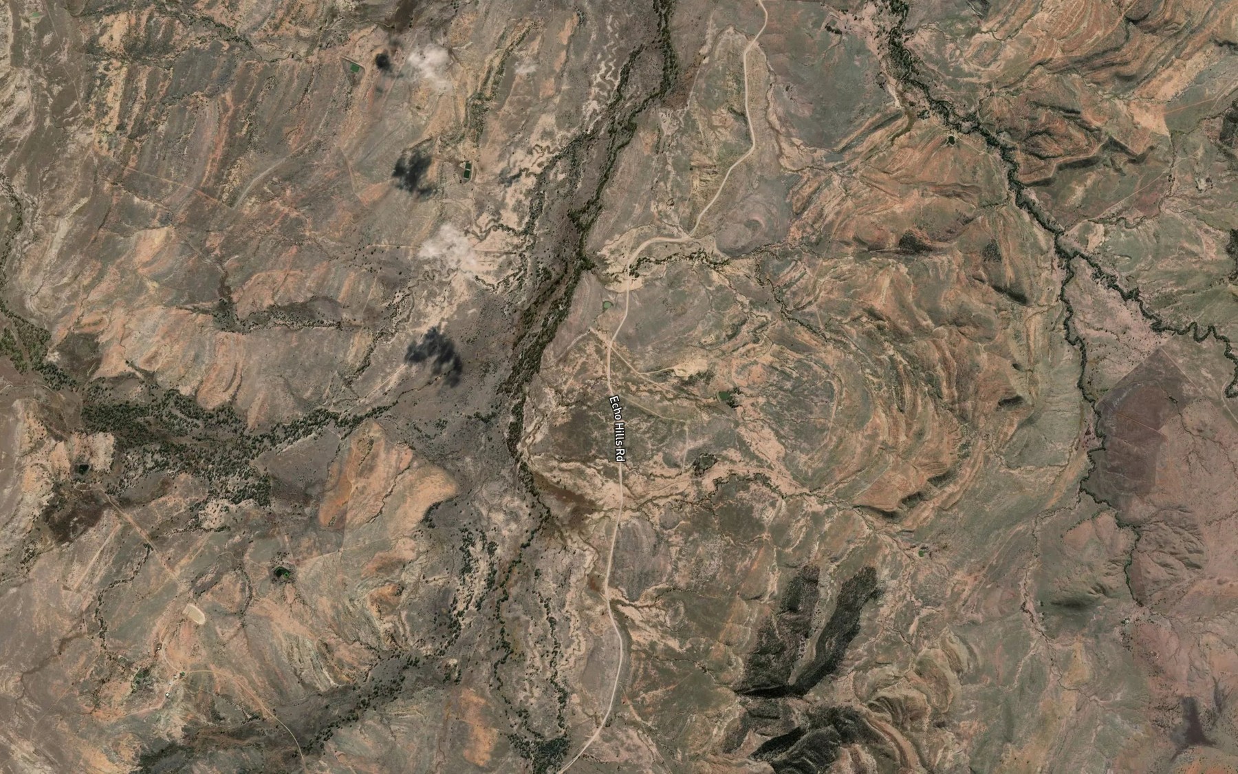 Satellite map of the Bucket Creek