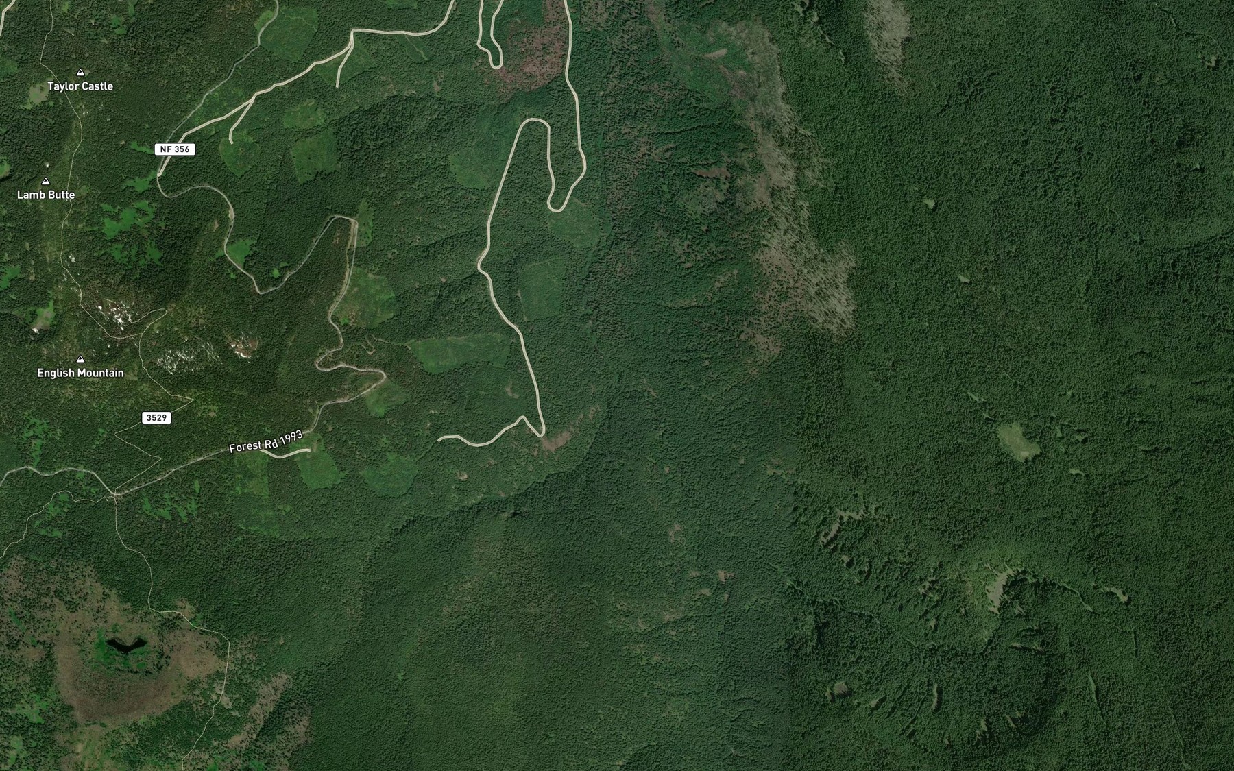 Satellite map of the Mosquito Creek