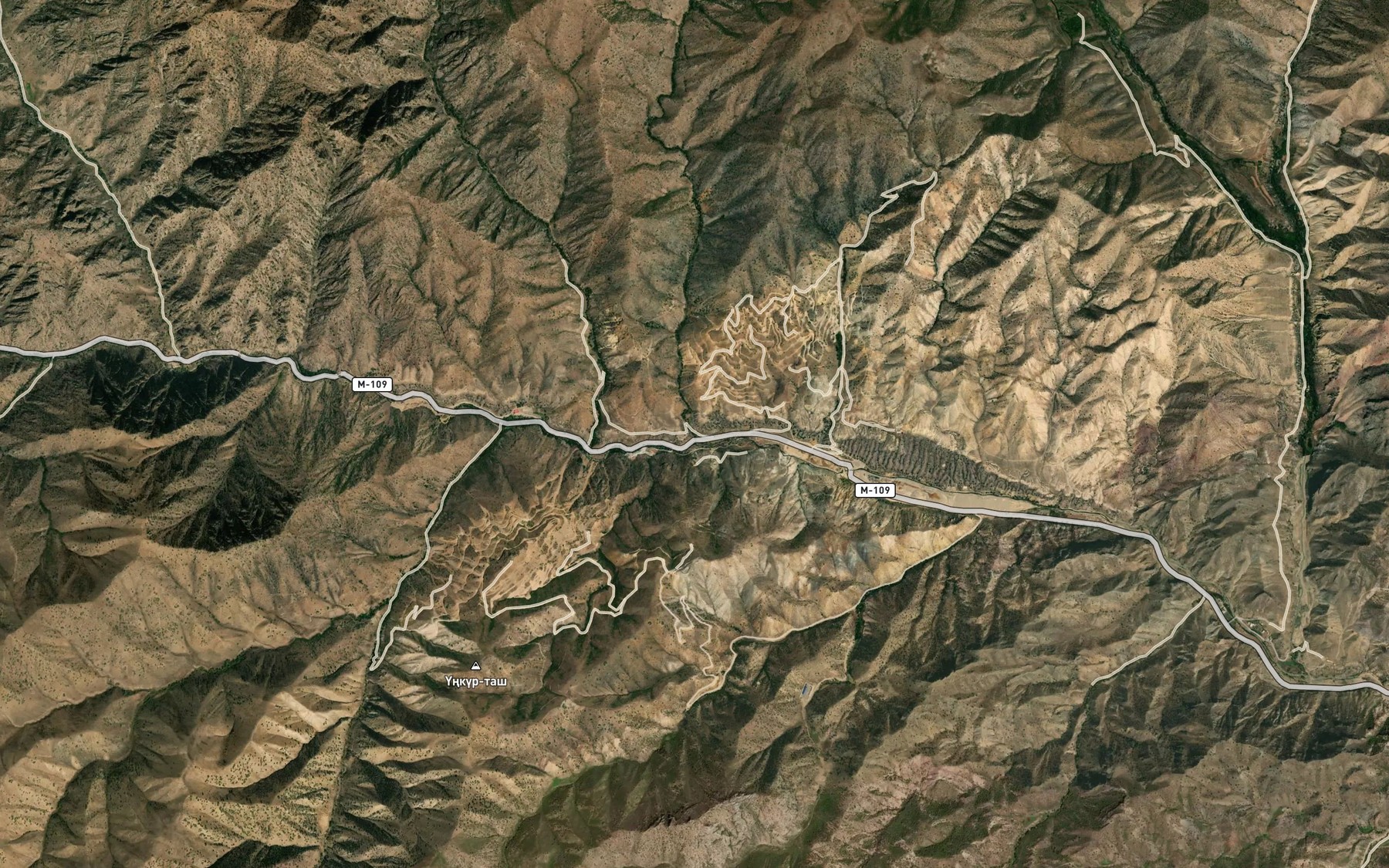 Satellite map of the Dzhantyk